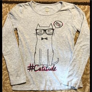 Total Girl brand long sleeve graphic tee